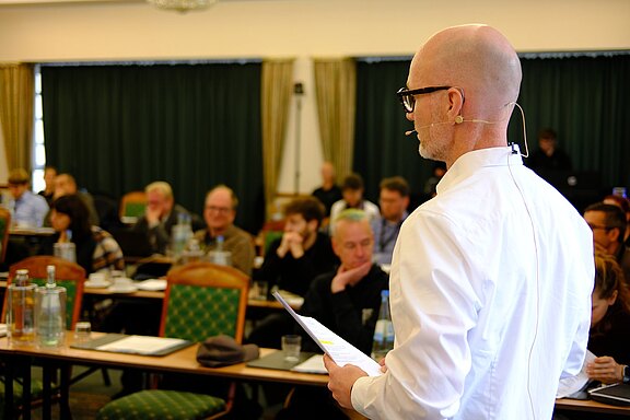 Presentations from industry and research, with room for discussion.